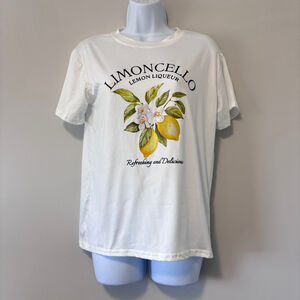 Shein Women's Size Extra Small Lemon Limoncello Casual T-Shirt NIB